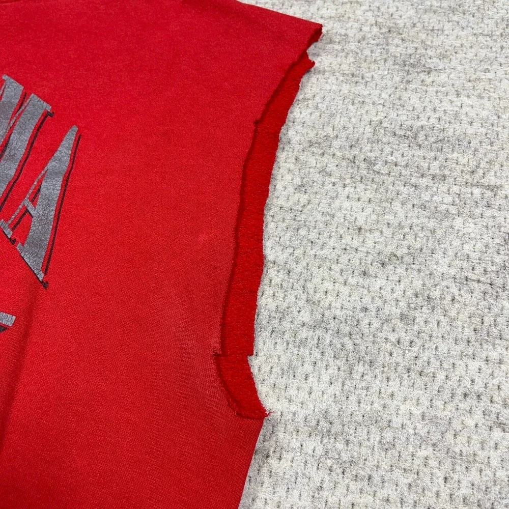 Vintage Alabama Crimson Tide Sweatshirt Men XXL Crewneck Cut Off Sleeveless Vest
